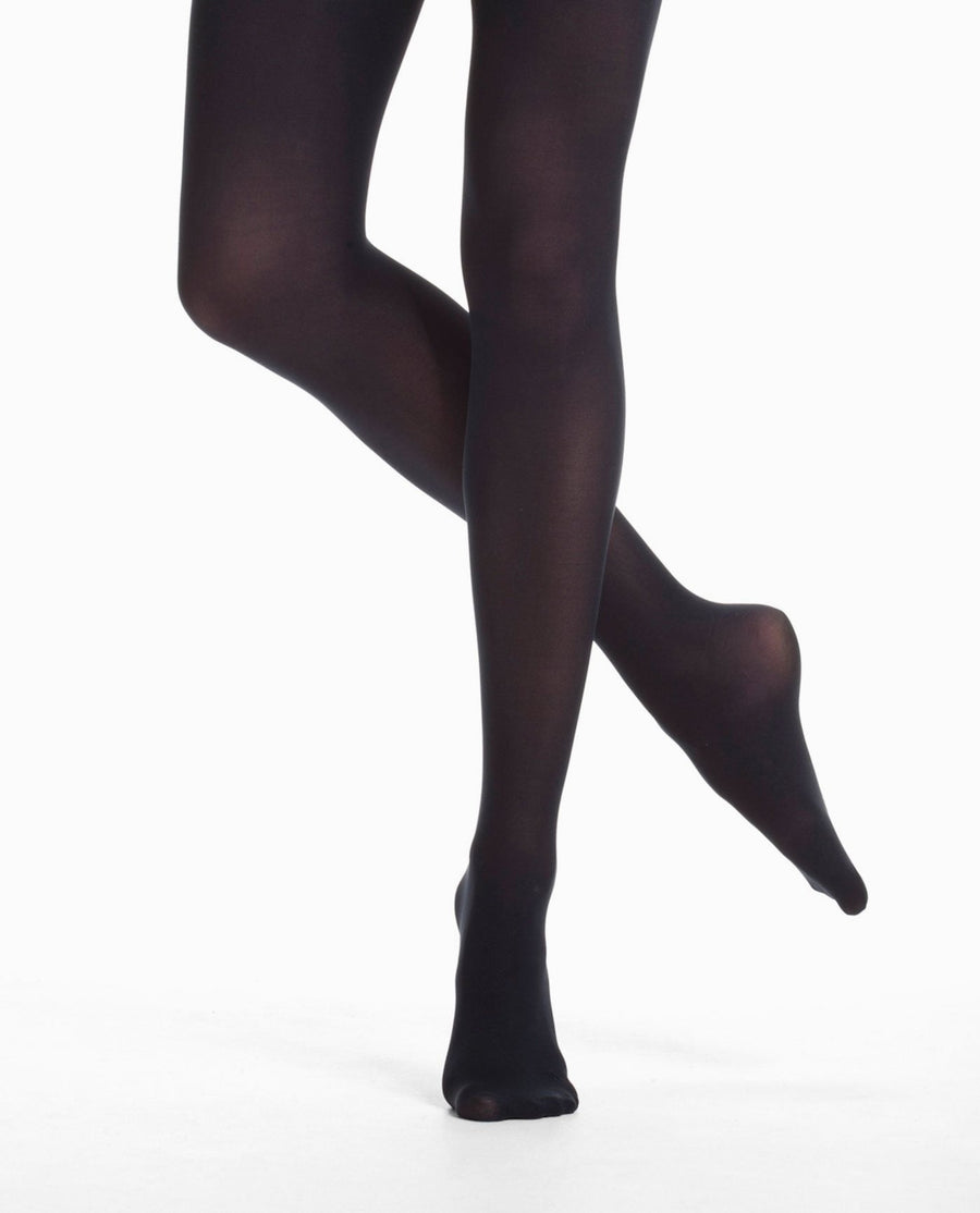 Black 72 Microfiber Footed Tight - view 1
