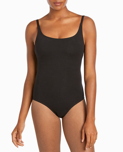 Black Cotton Camisole Leotard