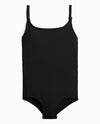 Black Girl's Cotton Camisole Leotard - view 1
