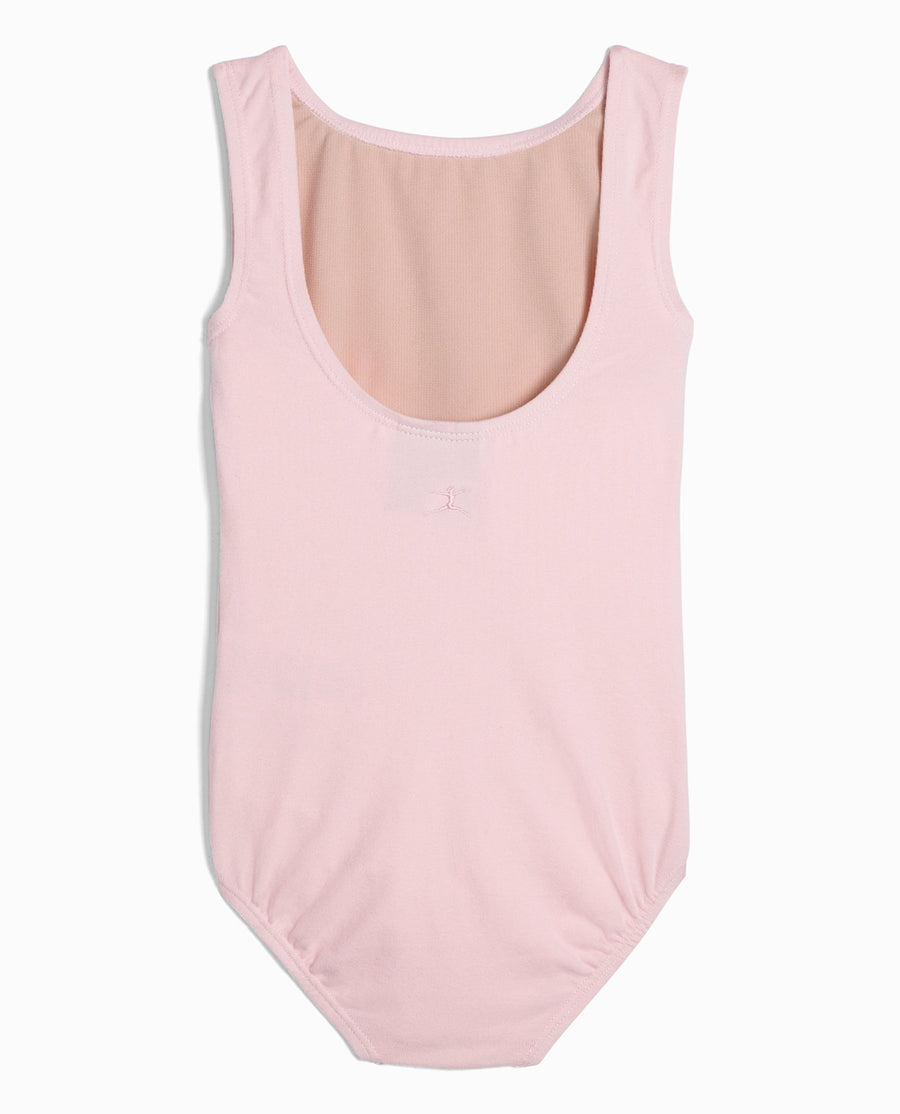 Girl's Cotton High Neck Tank Leotard - view 1
