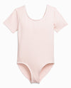 Girl's Cotton Short Sleeve Leotard - view 1