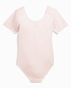 Girl's Cotton Short Sleeve Leotard