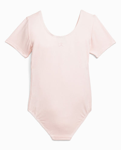 Girl's Cotton Short Sleeve Leotard