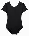 Girl's Nylon Short Sleeve Leotard - view 1