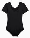 Girl's Nylon Short Sleeve Leotard - view 2