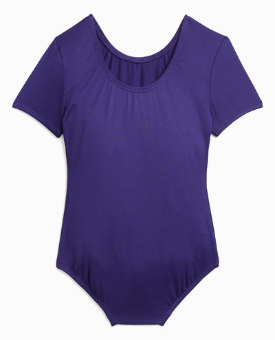 Girl's Nylon Short Sleeve Leotard - view 4