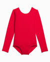 Girl's Nylon Long Sleeve Leotard - view 1
