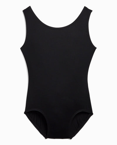 Girl's Nylon High Neck Tank Leotard - view 1