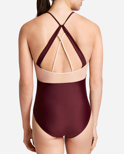 Strappy Halter Mesh Leotard - view 2