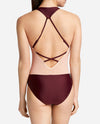 V-Neck Racerback Mesh Leotard