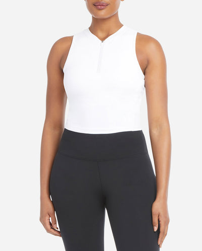 Cropped Zip Tank