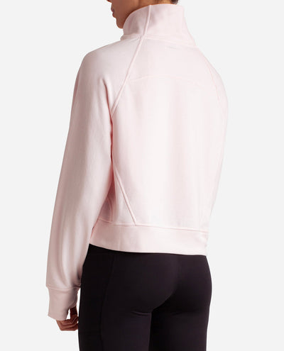 Mixed Rib Half Zip Jacket - view 6