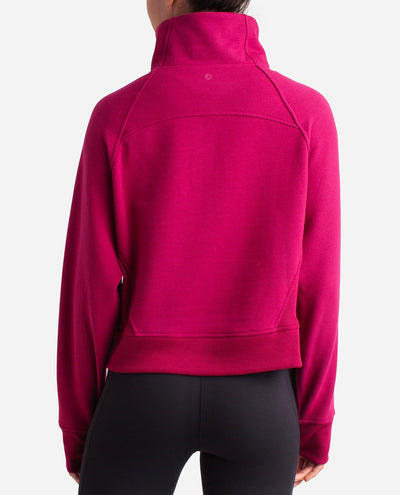 Mixed Rib Half Zip Jacket - view 2