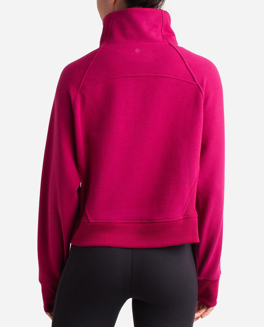 Mixed Rib Half Zip Jacket - view 1