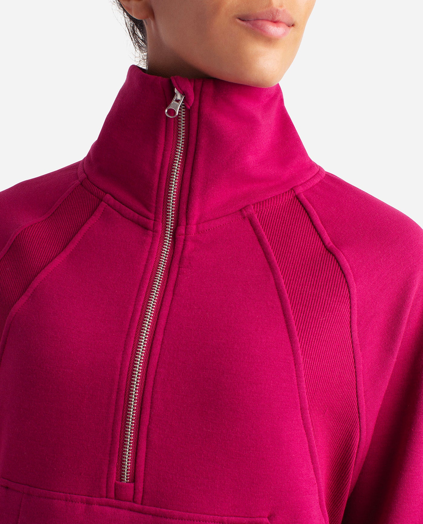 Women's Mixed Rib Half Zip Jacket | Jacket | Danskin - DANSKIN