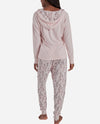 Hooded Hacci Sleep Set With Jogger