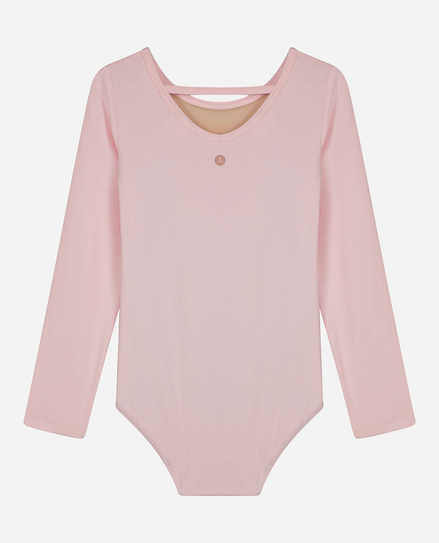 Girls Basic Long Sleeve Dance Leotard - view 1