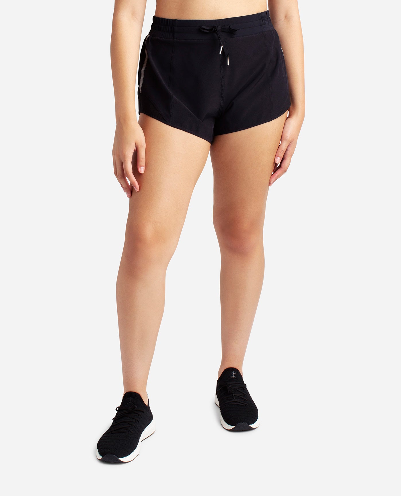 Danskin now large 12-14 womens shorts athletic wear built in under wear  black