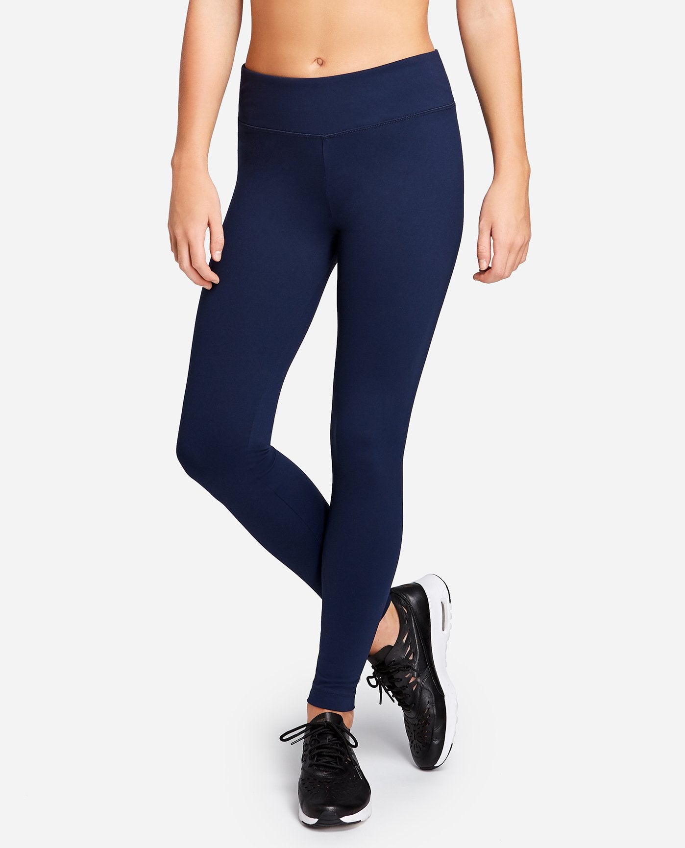 Collections Etc Collections Women's Cinched Ankle Leggings with Button  Accents and Elastic Waistband, 30 L Inseam, Made of Cotton and Spandex,  Navy