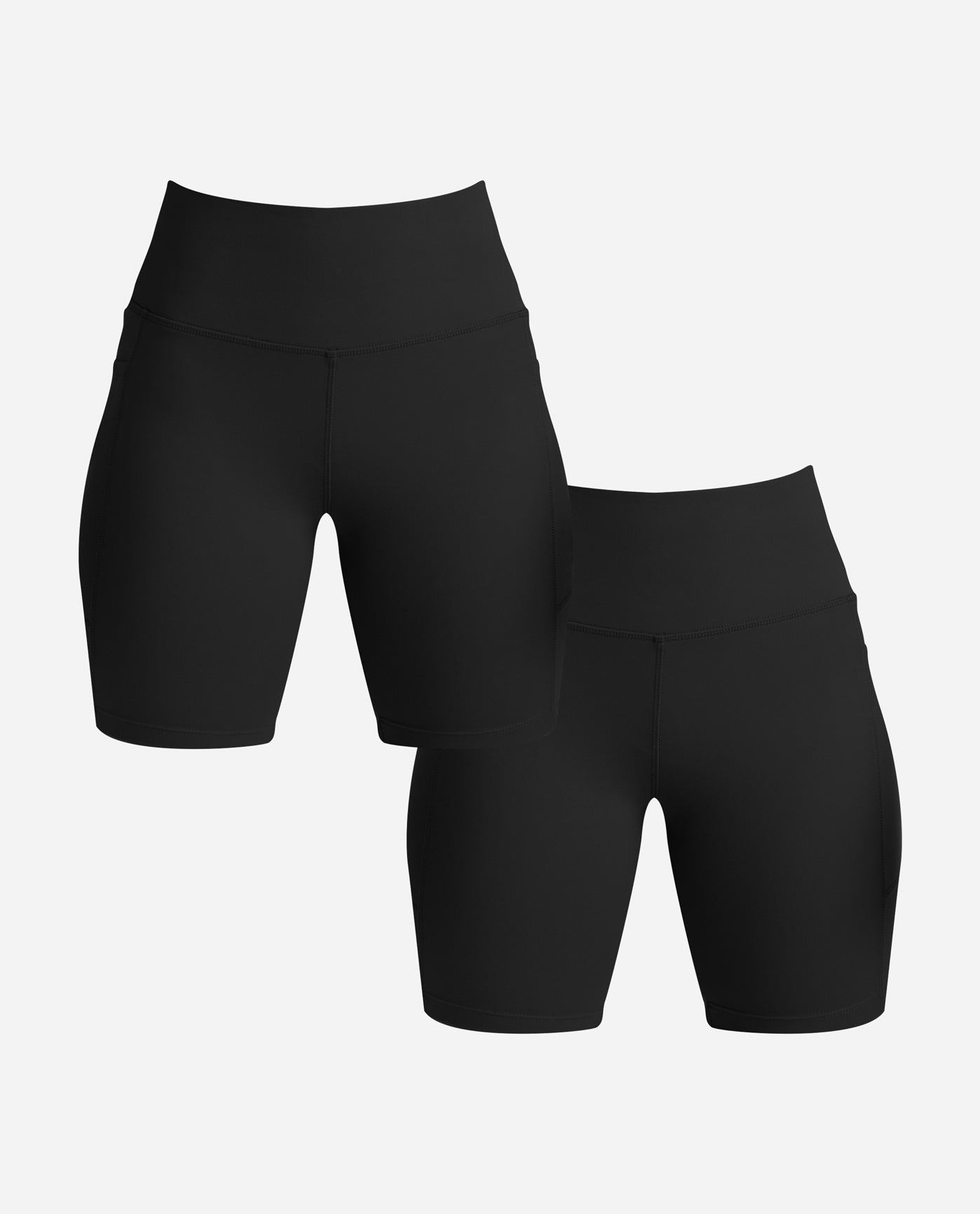 2Pack SXY Solid Wideband Waist Biker Shorts,for Women Under Dress