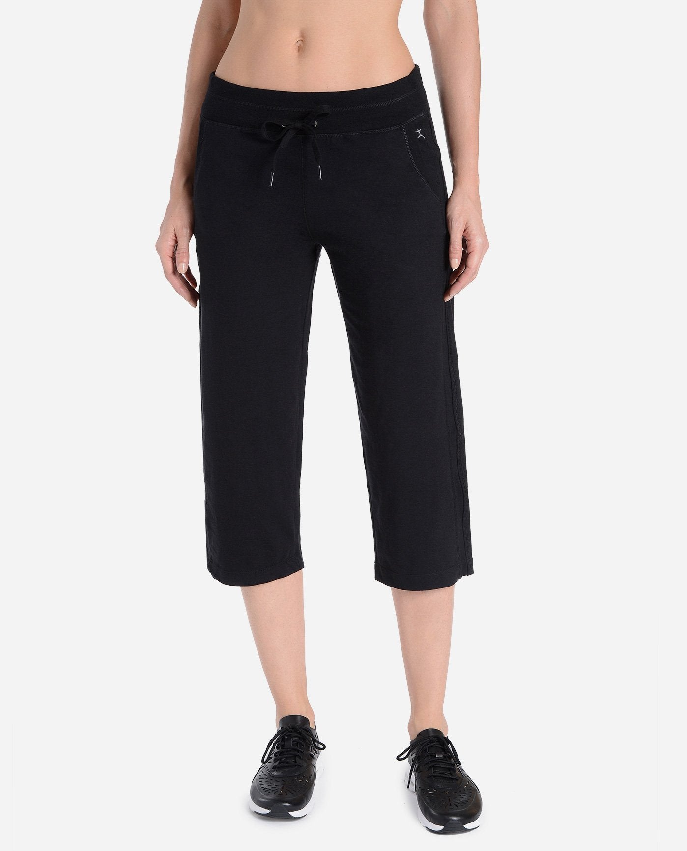 Danskin Women's Sleek Fit Crop Pant with Comfort Waistband, Charcoal  Heather, Small : : Clothing, Shoes & Accessories
