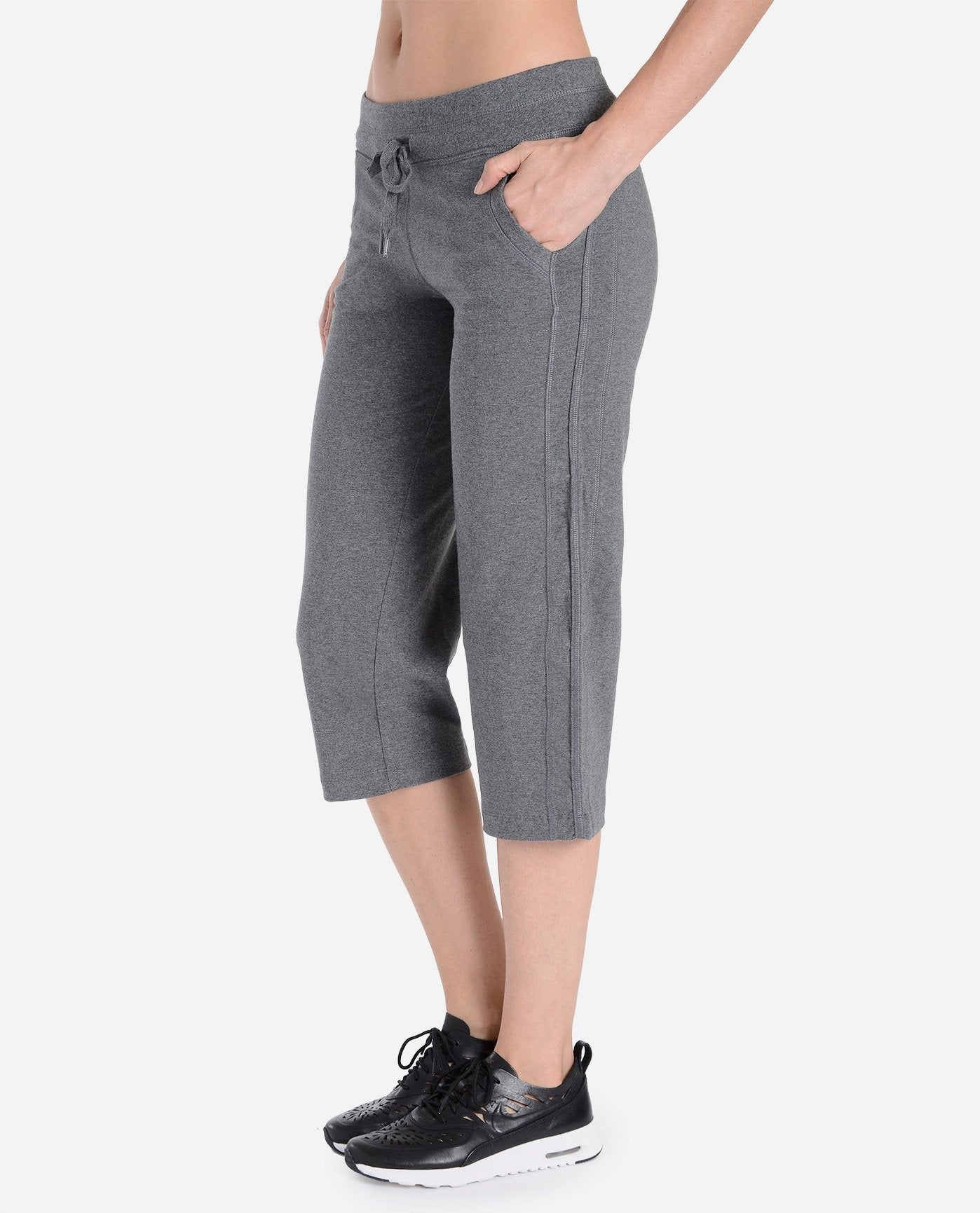 Danskin Now Womens Elastic Waist Casual Gray Windbreaker Pants Size XL  14-16