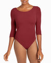 3/4-Length Quilted Cotton-Blend Leotard - view 1
