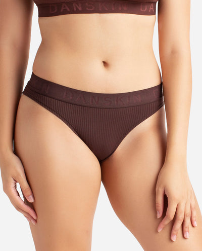 DANSKIN INTIMATES 5-Pack Super Soft Panties Thong Underwear DS3452