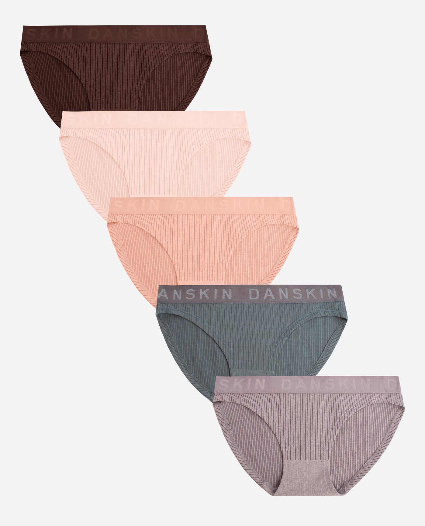 Danskin Girl's 5-Pack Hipsters Underwear Panties DS3346 NEW with TAGS 
