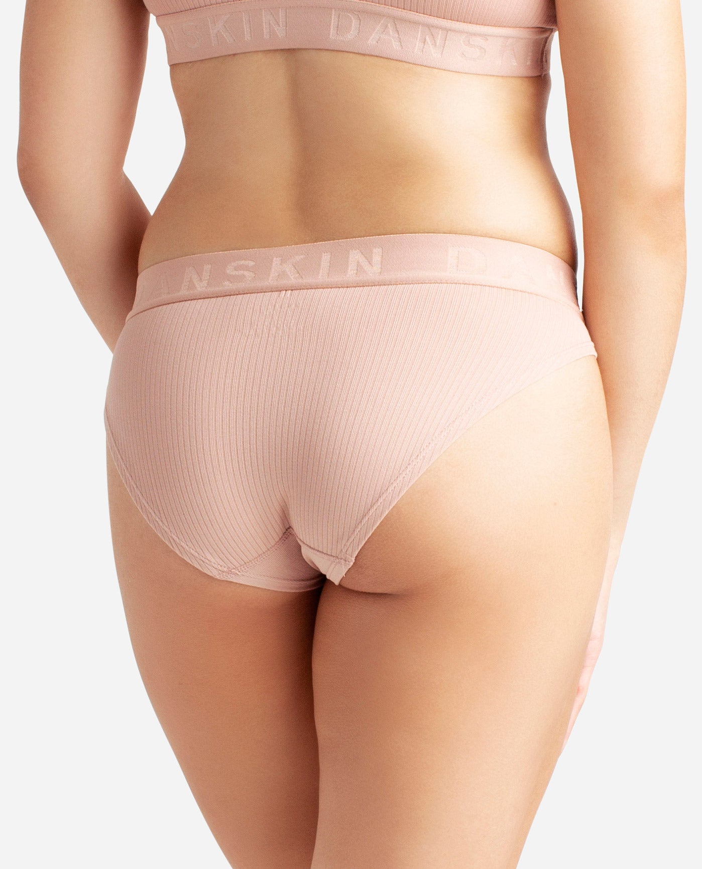 Danskin Ribbed Panties - 5-Pack, Organic Cotton, Bikini Briefs - Save 68%