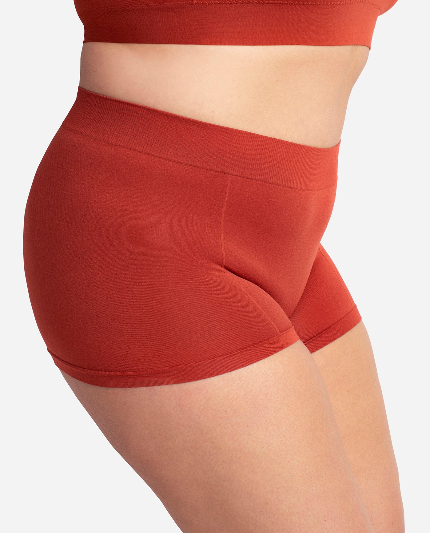 Women Basic Solid Color Seamless Dance Exercise Mini Panties Boy Shorts  Brief Spankies