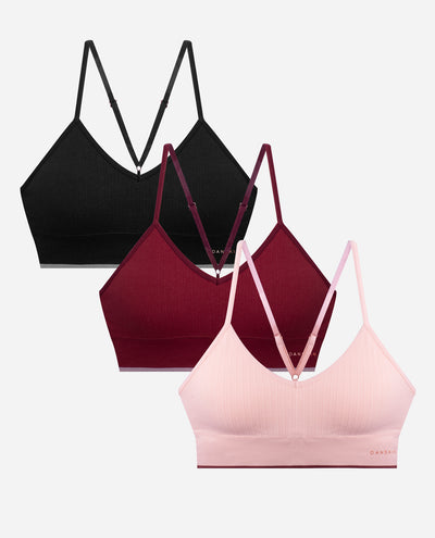 Lucky Brand Pink Active Sports Bras