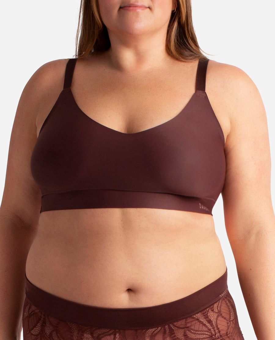 Danskin Sports Bra Med Impact Push-up Front Closure Plunging Front Nwt runs  Tight Order One Band Size Larger 