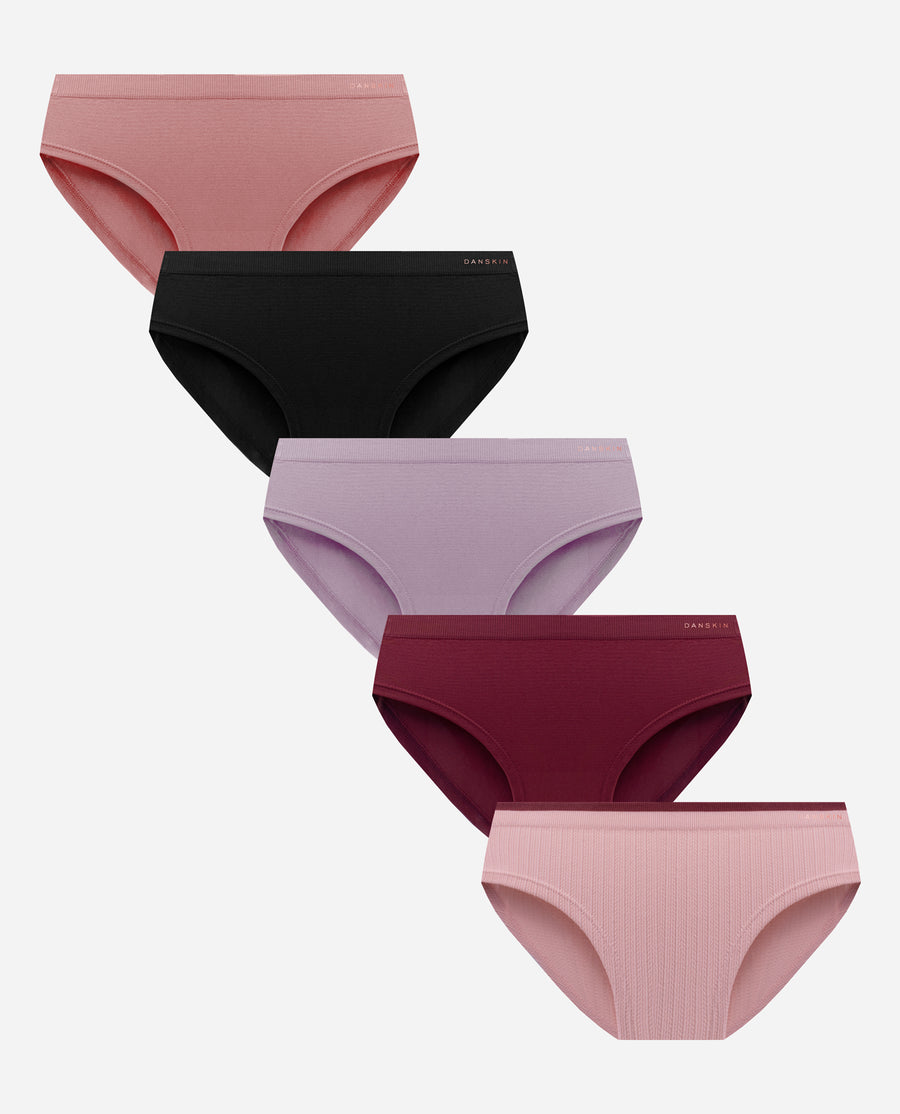 Women's 5-Pack Bonded Scallop Hipster Underwear