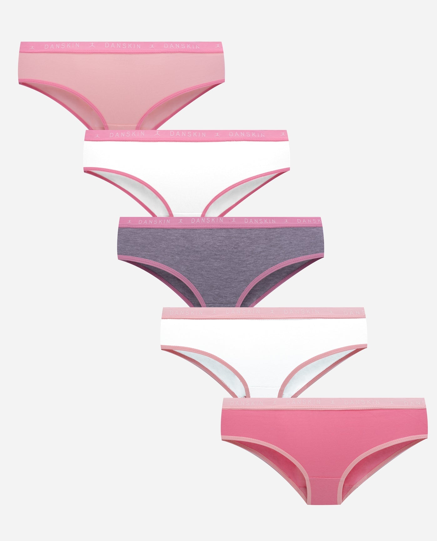 DANSKIN 4-PACK WOMEN'S Thongs and Hipsters Panties Underwear XL Gray Blue  Pink $16.99 - PicClick